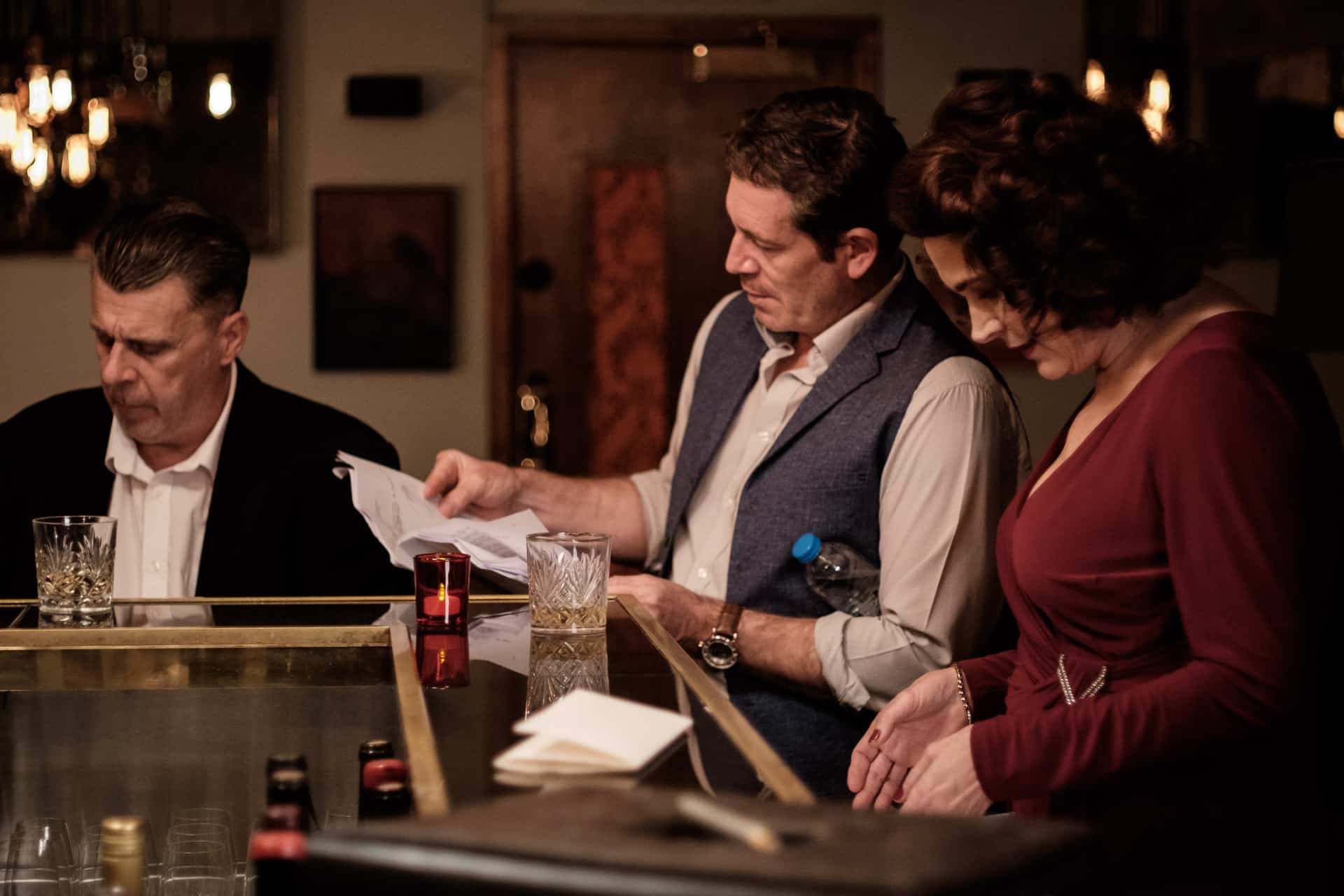 Jason Fite on the set of Mea Culpa