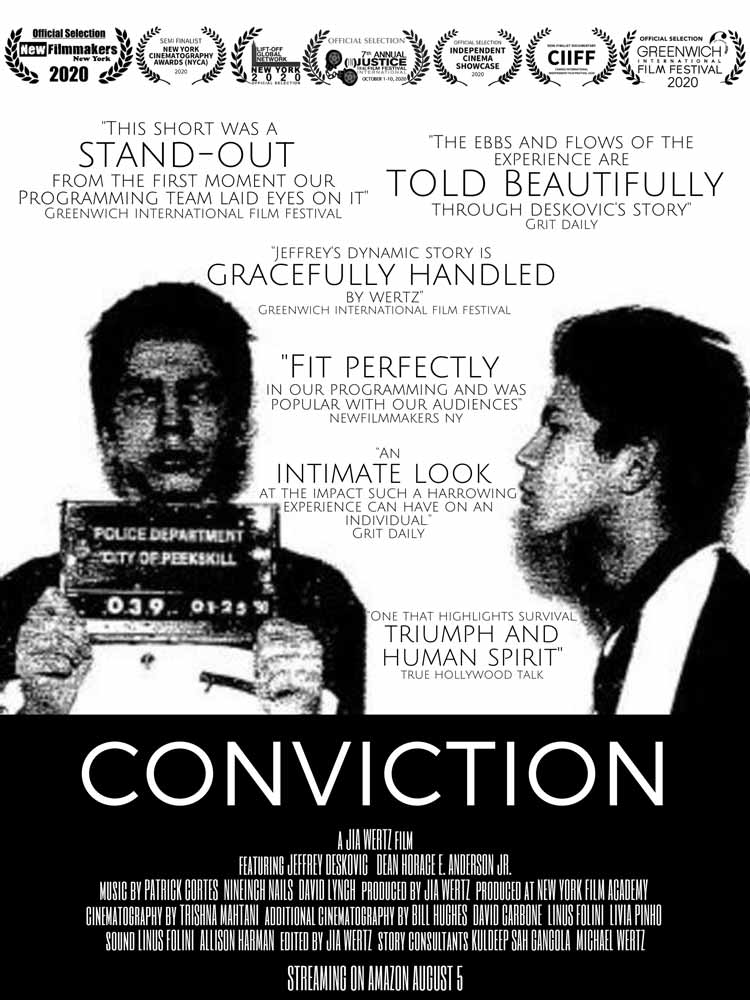 Conviction (2020) Movie Poster, Jeff Deskovic