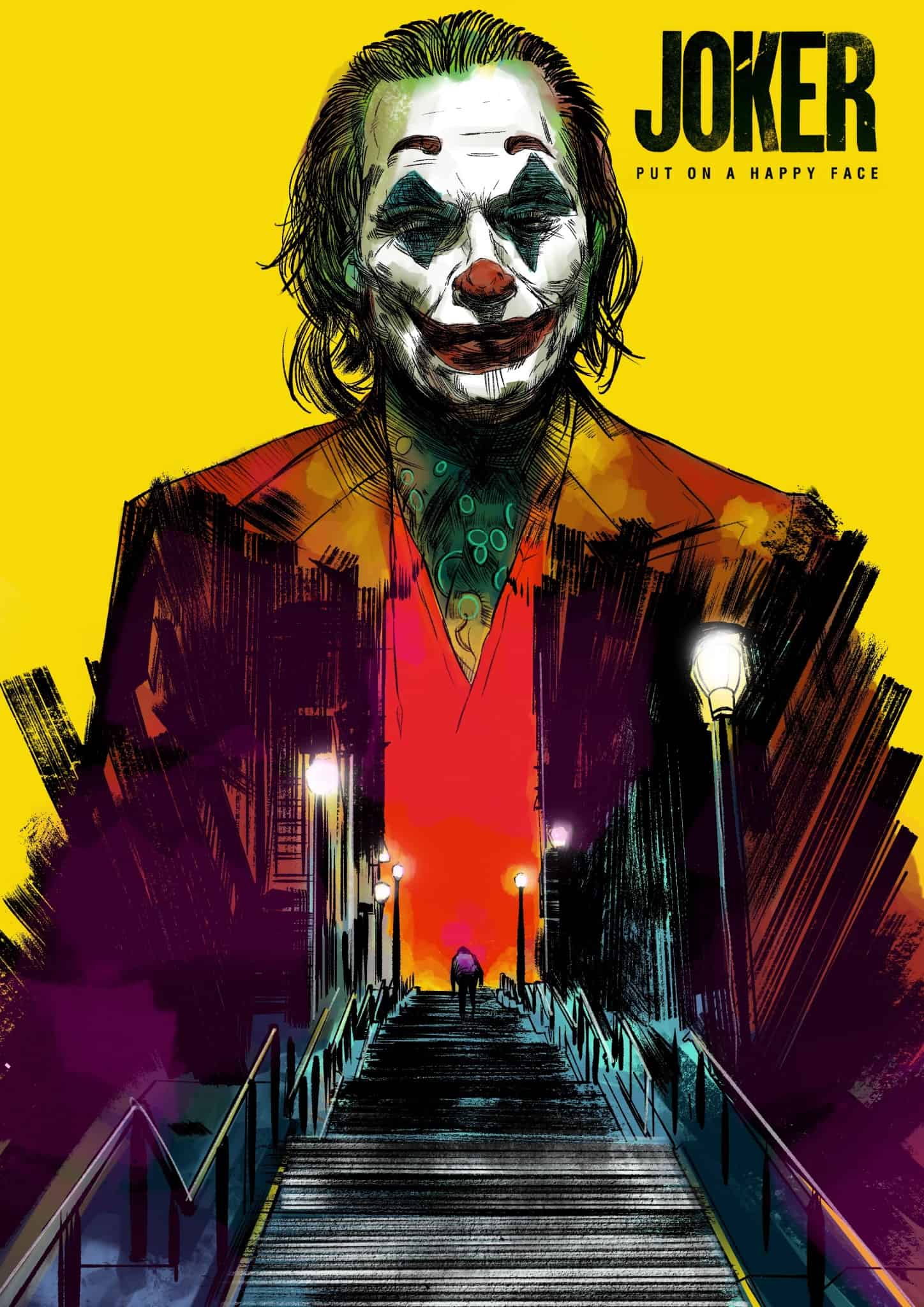Glen Stone Illustration Joker Blu Ray Cover artwork