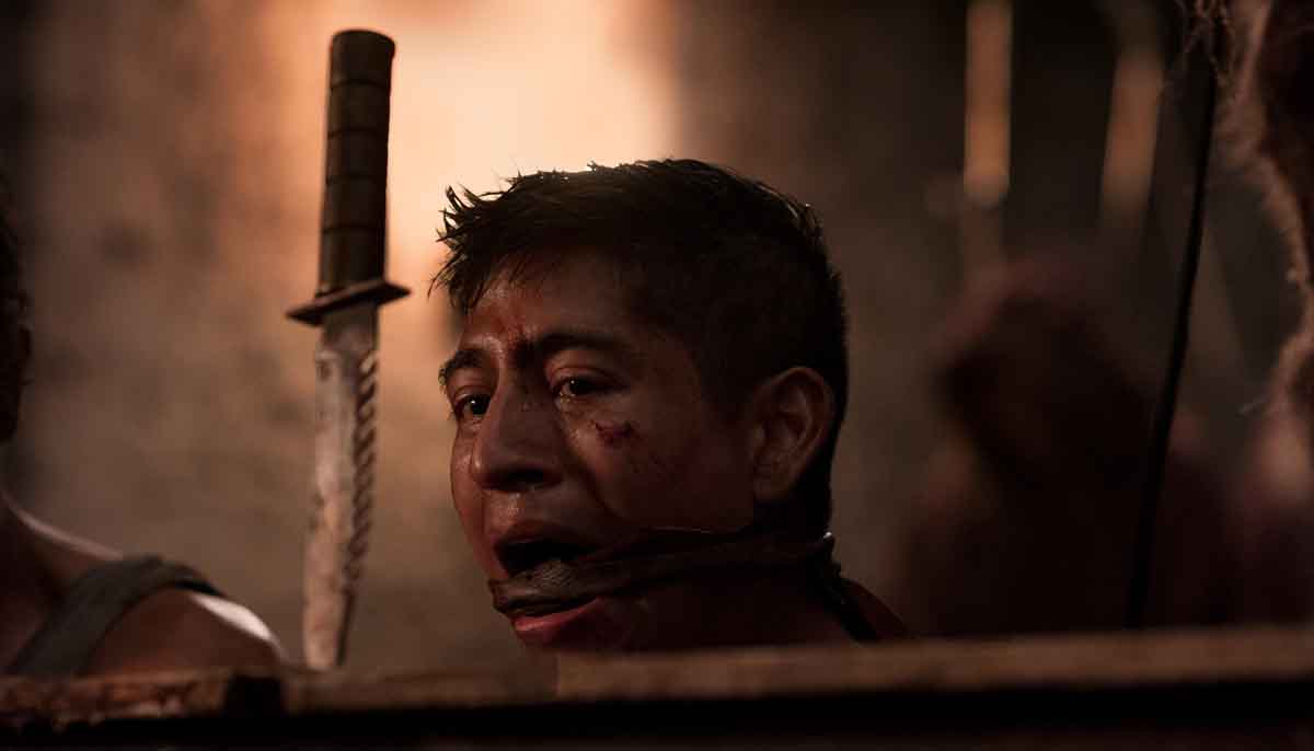 Adrian Favela in Wrong Turn (2021). Image courtesy of Saban FIlms.