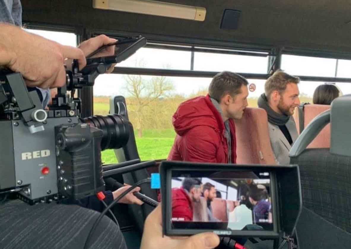 Steve Sipple acting on set