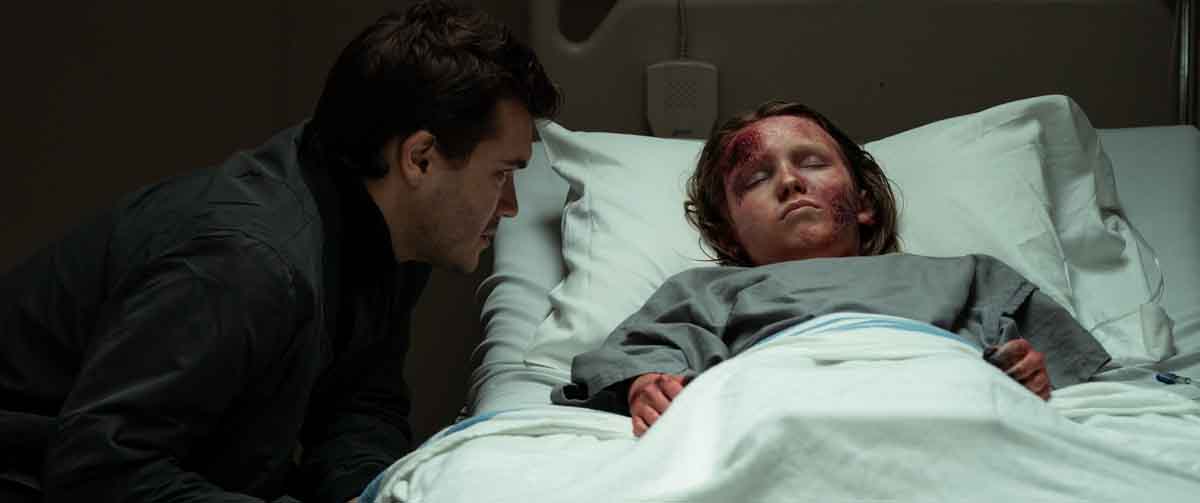 Actors Emile Hirsch and Luke David Blumm