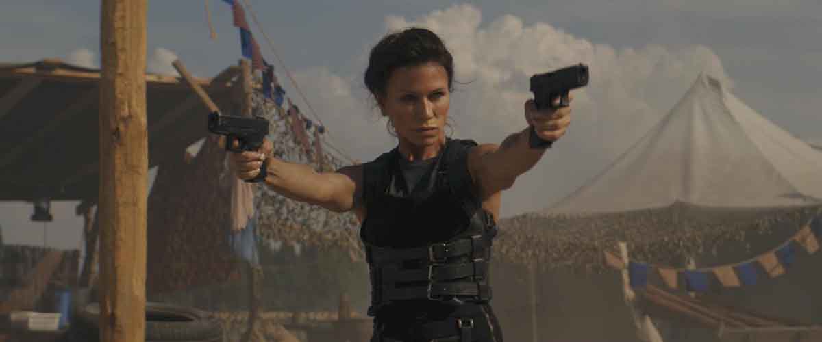 Rhona Mitra, actor, model, Skylines (2020)